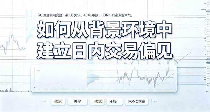 FOMC前夜，GC黄金走出“假破位”？4050到4010全复盘-NEO交易社区