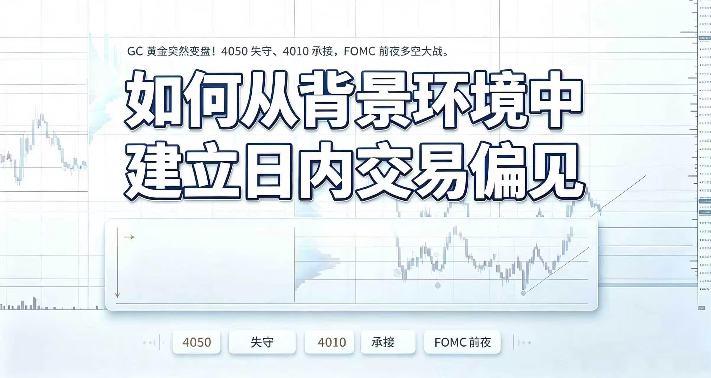 FOMC前夜，GC黄金走出“假破位”？4050到4010全复盘-NEO交易社区